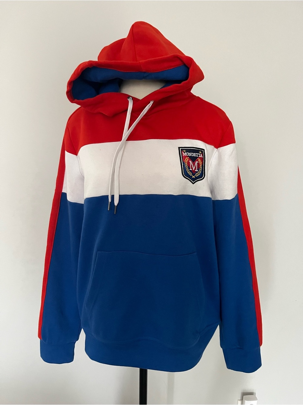 Mondetta Red White & Blue Colorblock Hoodie